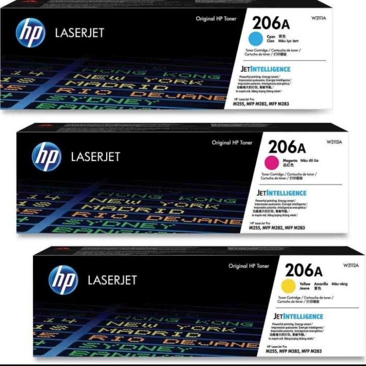 Toner LaserJet Hp 206A Colour C.Y.M. Original