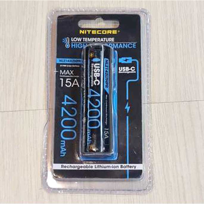 IDN TOOLS - NITECORE 21700 Baterai Li-ion 4200mAh 15A 3.6V - NL2142LTHPR