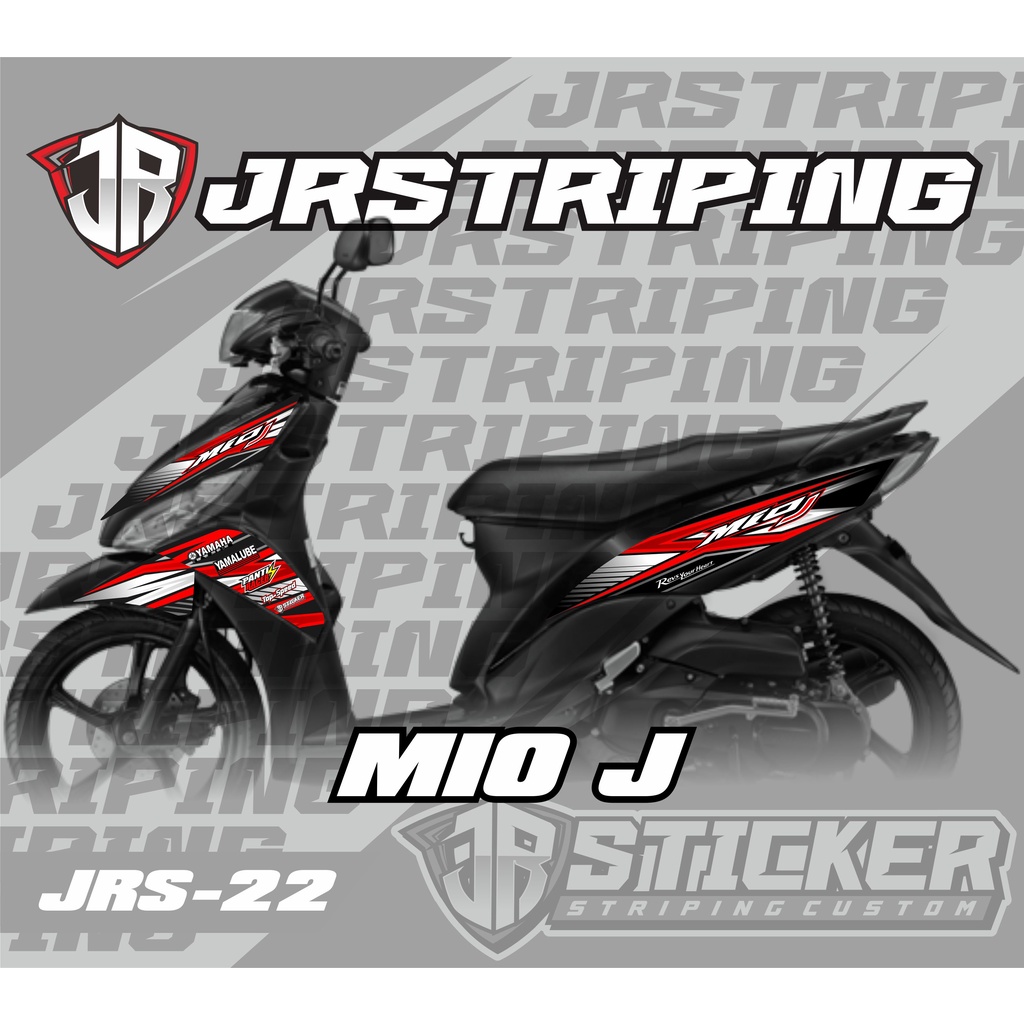 TRIPING MIO J STIKER SEMI FULL-STIKER MIO J STRIPING MIO -DEKAL STRIPING MIO J-STCIKER VARIASI MIO J