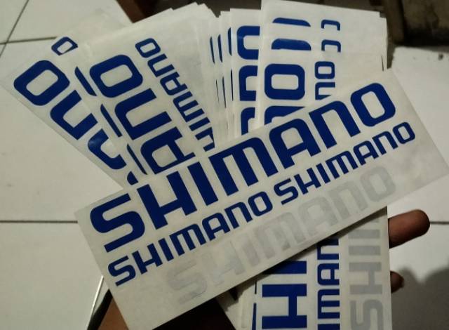 Shimano Cutting Sticker 1 Pack 4 pcs Stiker Brand