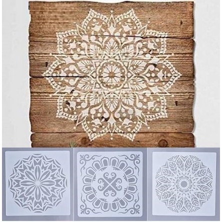 Plastic Stencil - Stensil Dekorasi Motif_MANDALA15