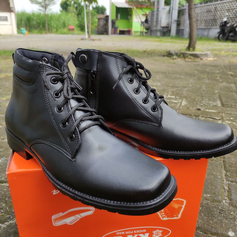 SEPATU PDH KULIT ASLI TALI TNI POLRI SECURITY SATPAM