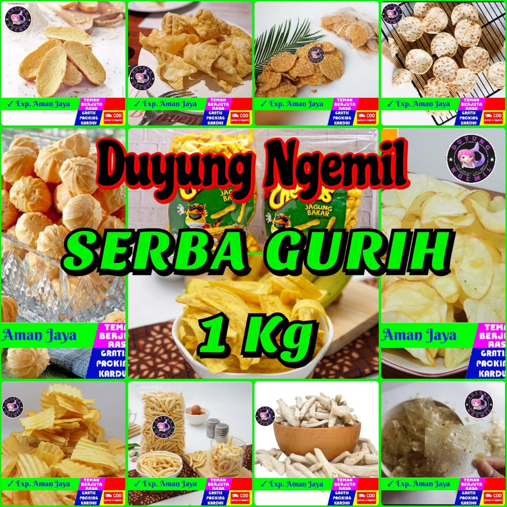 

{1Kg} Serba Gurih | Duyung Ngemil - makanan ringan snack kiloan jajanan jadul camilan termurah jajanan murah cemilan sehat