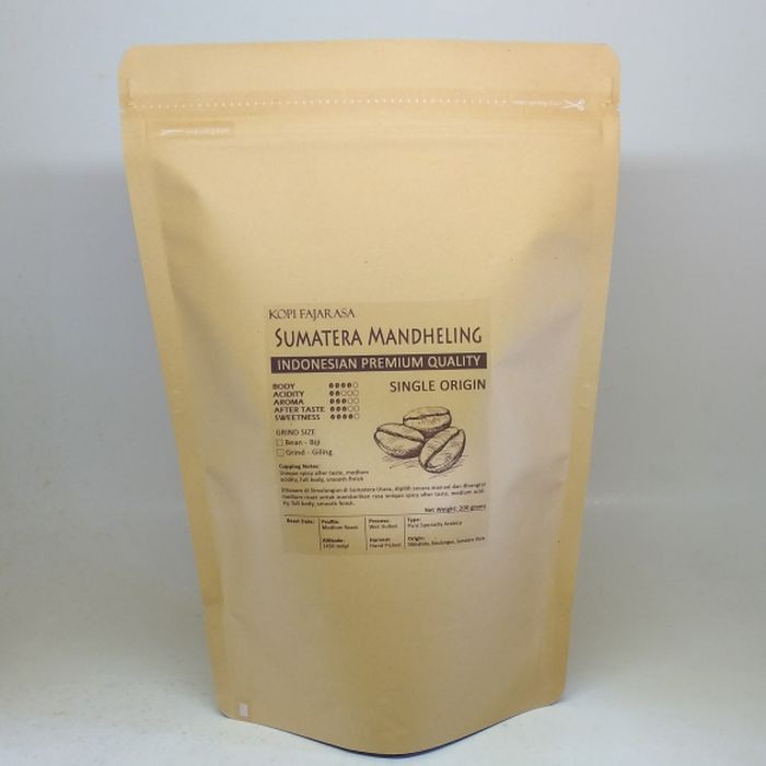 

KPY85 Kopi Fajarasa Sumatera Mandheling Biji Kopi Arabica 1 kg