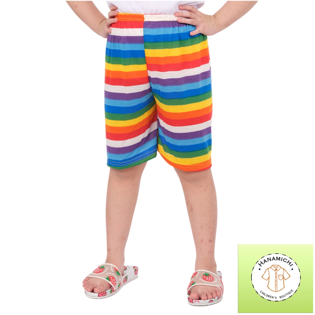 Hanamichi BALE Celana Anak Pendek Motif Rainbow