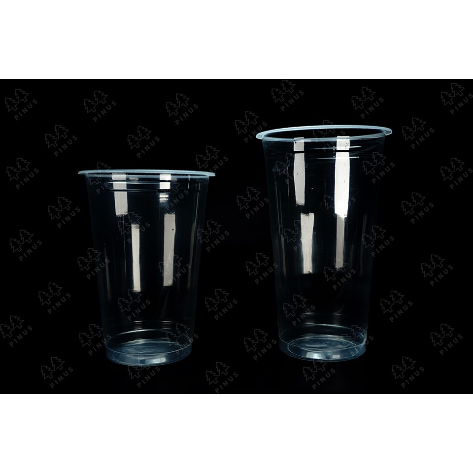 BSM GELAS PLASTIK TEBAL 18OZ / OVAL U 22OZ isi 50
