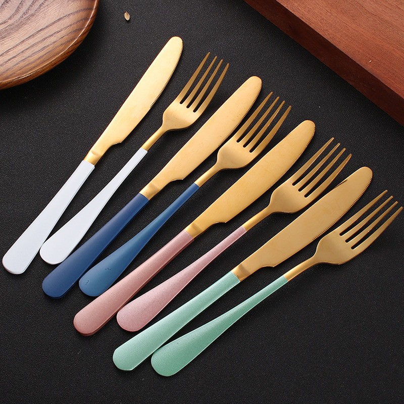 Cutlery Set Perlengkapan Makan Sendok Garpu Pisau Western - Termurah