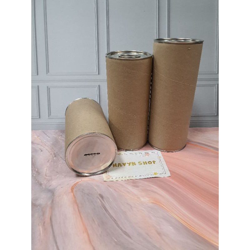 celengan kaleng ukuran L / tempat menabung-8