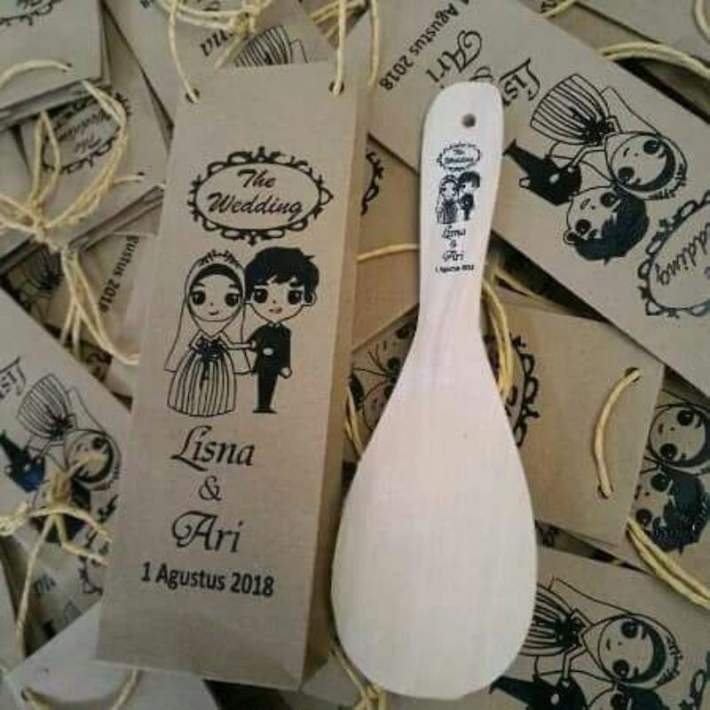 Souvenir Centong nasi kayu