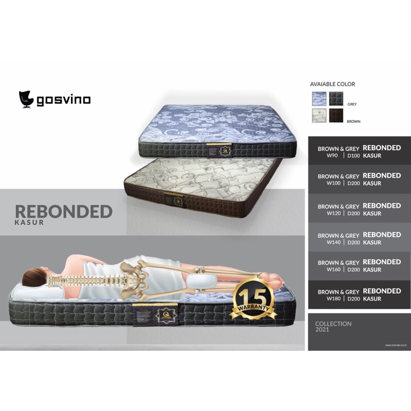 kasur busa rebonded tebal 18cm