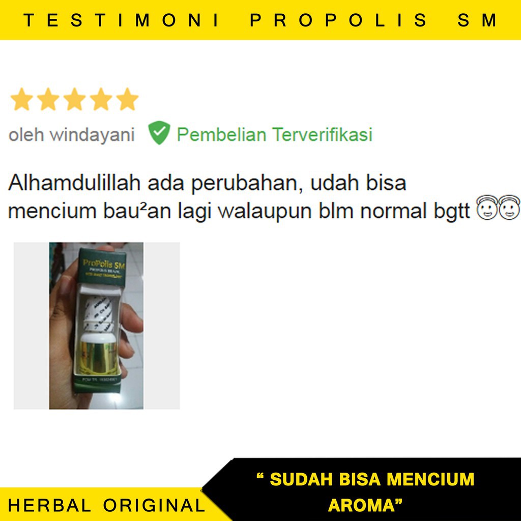 Obat Polip Hidung Tersumbat Mampet Bau Busuk Herbal Untuk Anak dan Dewasa Propolis SM Original Bpom