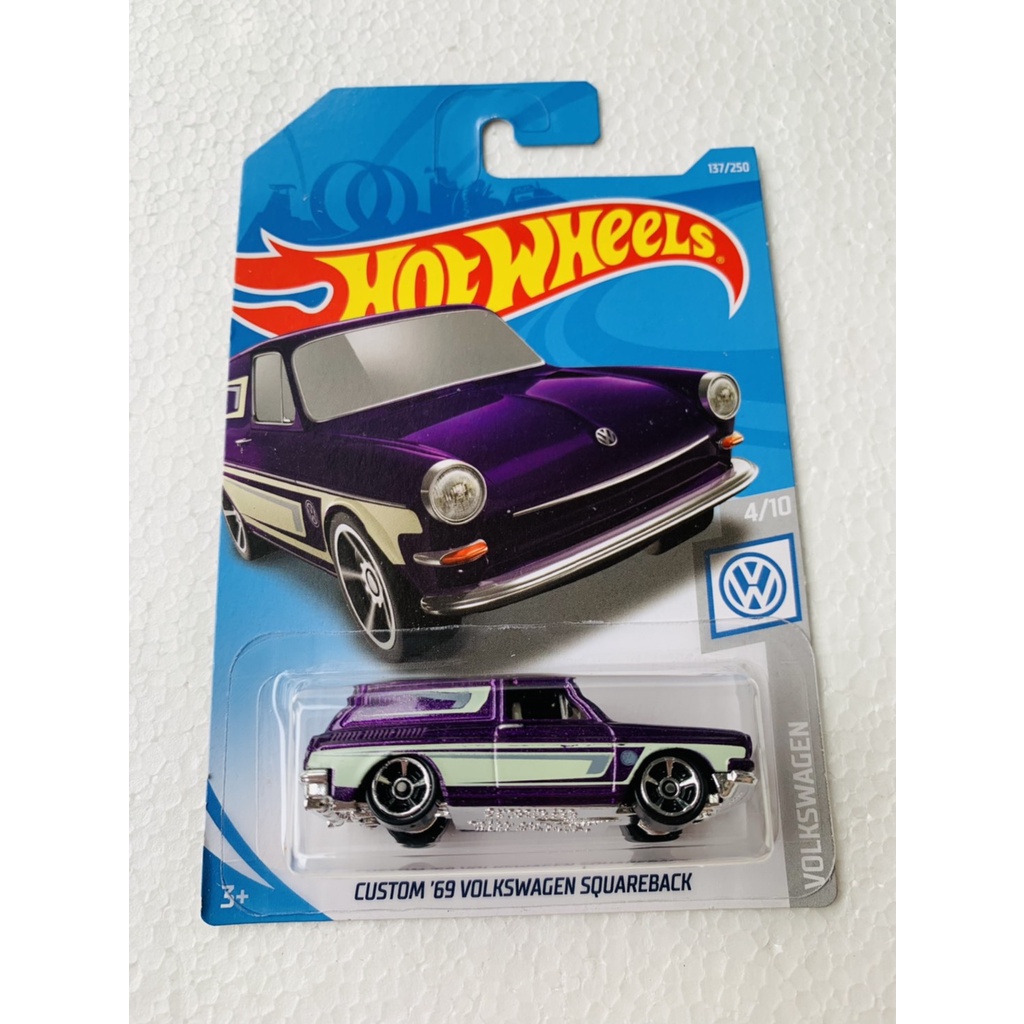 HOT WHEELS HOTWHEELS CUSTOM 69 VOLKSWAGEN SQUAREBACK UNGU DIECAST MOBIL VW LANGKA MURAH TRACK STARS