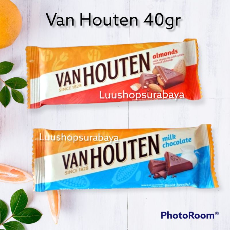 VAN HOUTEN 40gram Coklat Van Houten Dark milk/almond