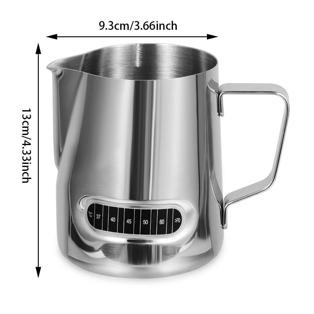 Solighter Milk Frothing Pitcher Latte Art Dengan Display Suhu Pitcher Kukus Kopi Susu