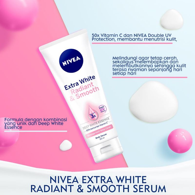 ☘️Yuri Kosmetik☘️ NIVEA Body Serum 180ml / 70ML