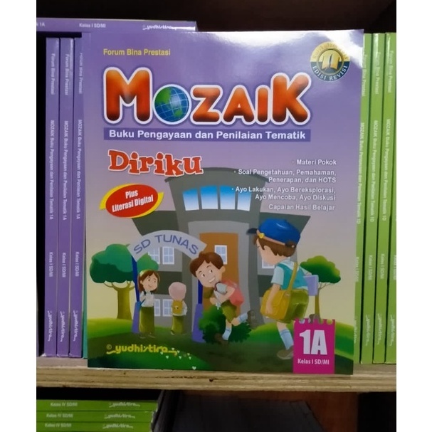 

MOZAIK tematik kelas 1A SD/MI revisi terbaru YUDISTIRA original book