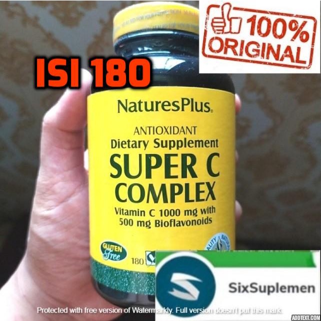 Nature's Natures Plus Super C Complex 1000mg 1000 mg isi 180 Tablet