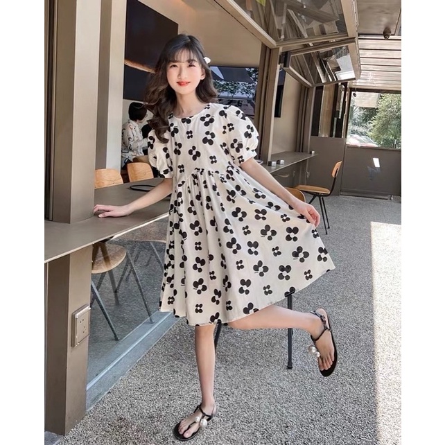 D01 Dress import anak perempuan remaja terbaru warna putih