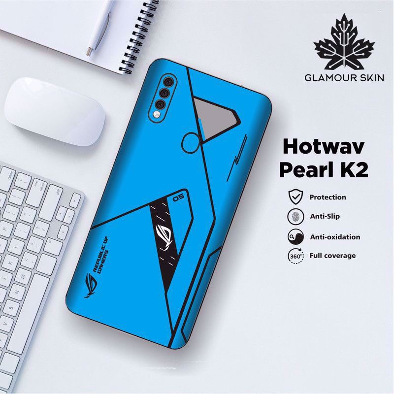 *(Dapat2PCS)* HOTWAV PEARL K2 Garskin Case/Stiker Protector Motif ROG