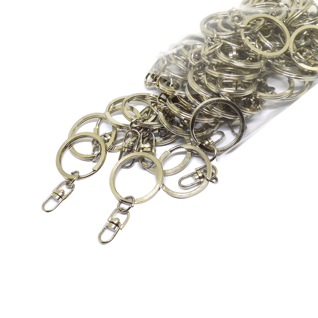 Ring Gantungan Kunci Join ukuran 2.5 cm Warna Nikel Per 100 Pcs RGK