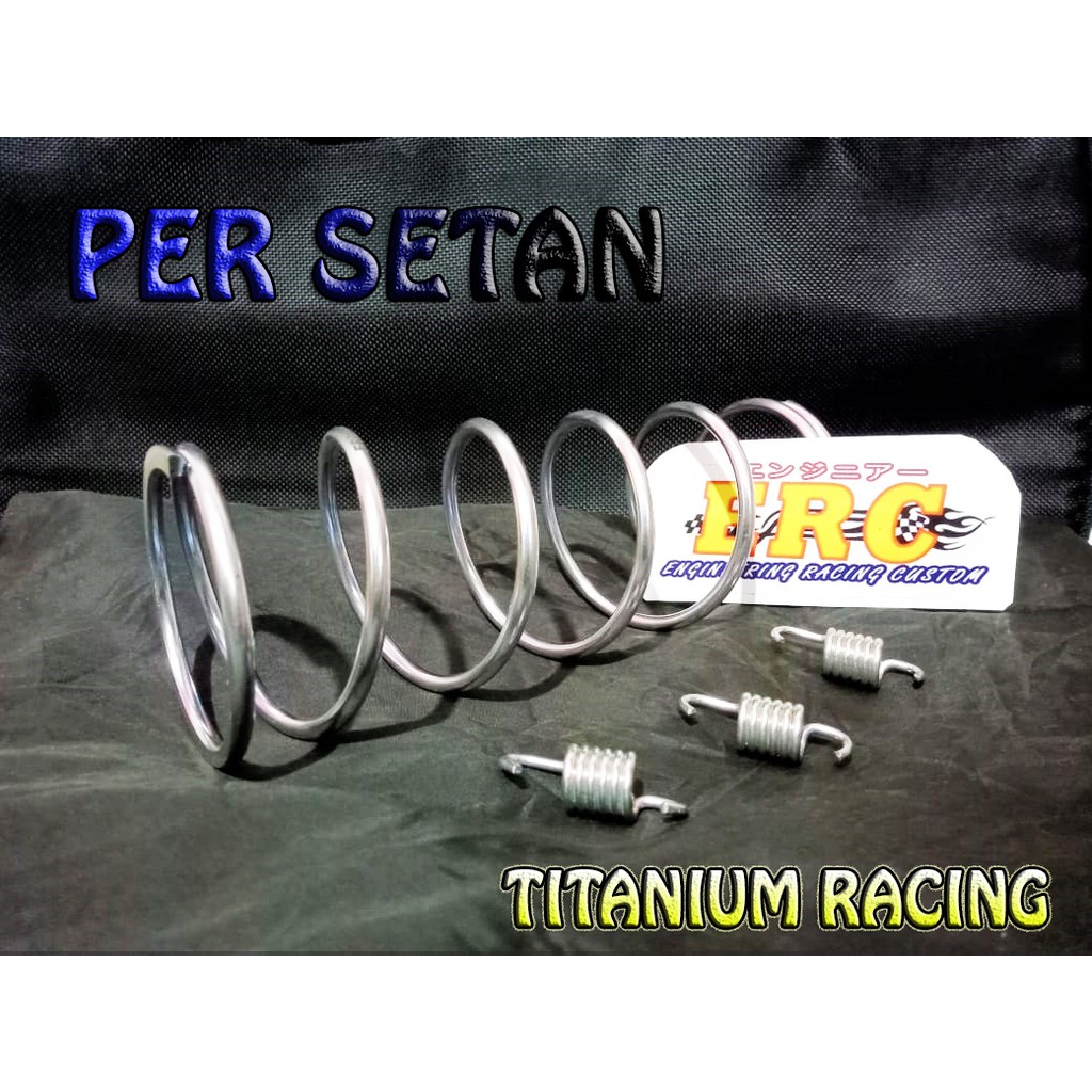 MANGKOK KAMPAS GANDA CUSTOM RACING + PER SETAN TITANIUM GRATIS RING PULLY PULLEY ORIGINAL