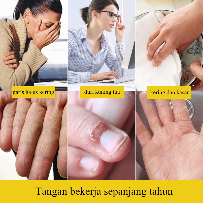 Krim Tangan Anti Penuaan 200g Pemutih tangan dan kaki Krim tangan Cream pemutih tangan dan kaki Melembabkan Kulit TanganKaki Kering Kasar Dan Tumit Pecah Perawatan Tangan Pemutih