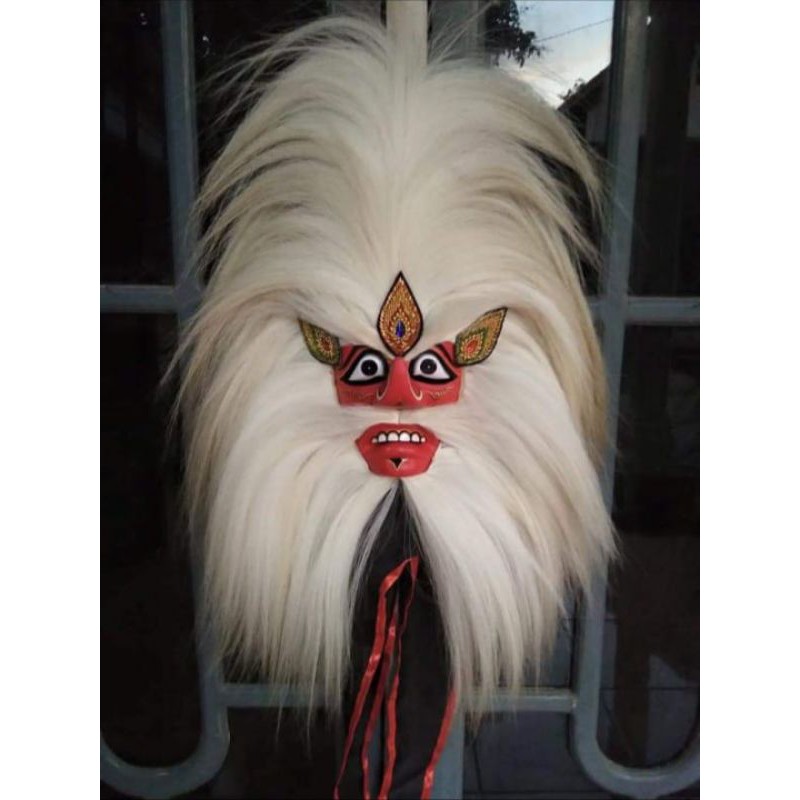 Topeng Ganong Full Buntut Kuda Putih