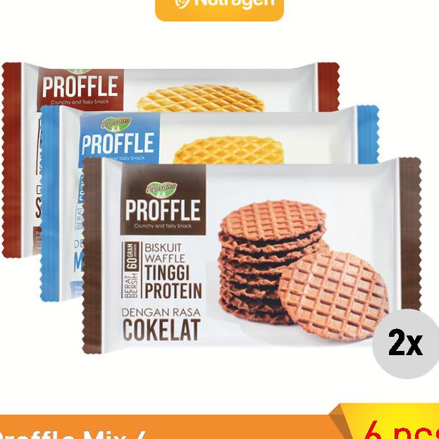 

Proffle High Protein Waffle Mix Isi 6 @60Gr