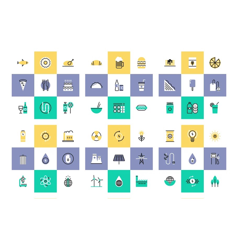 Pictograms and icons big bundle - Vector Designs