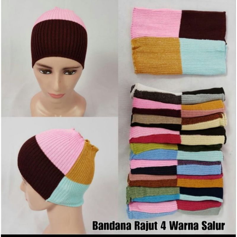 CIPUT RAJUT BANDANA / CIPUT RAJUT 4 WARNA / INER BANDANA DALAMAN HIJAB