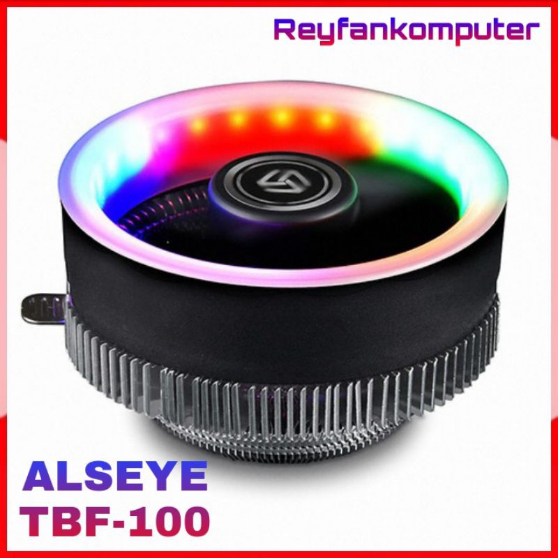 ALSEYE TBF 100 LUNA - CPU FAN COOLER SUPPORT INTEL &amp; AMD KIPAS LED