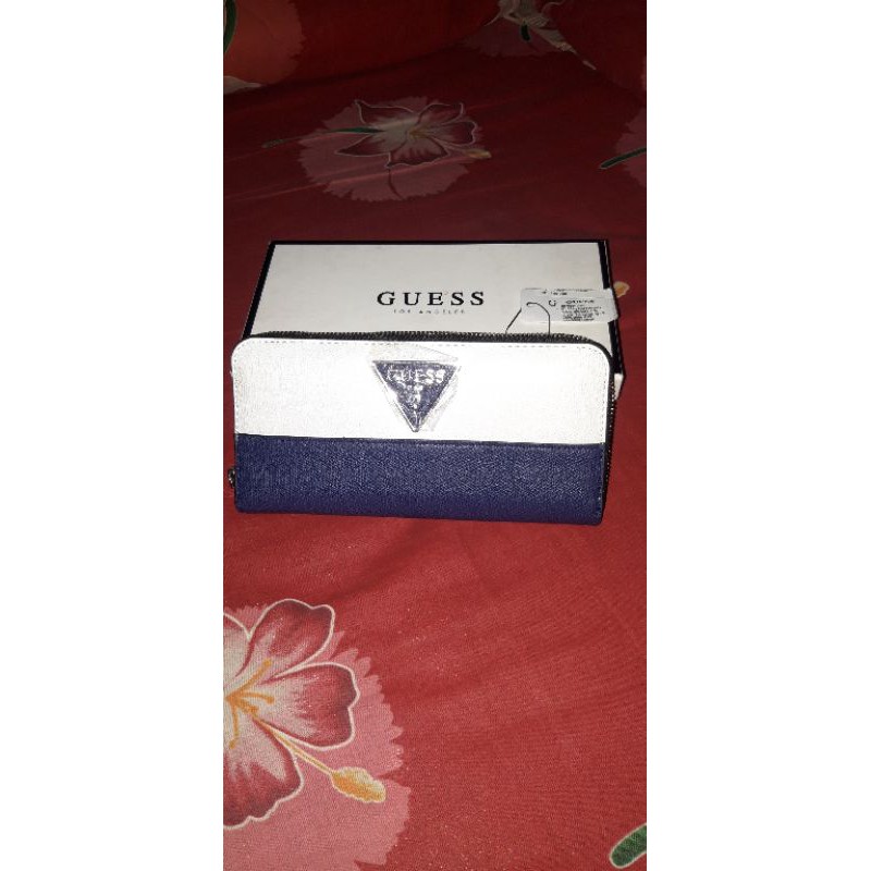 Guess dompet (NEW) putih navy original store/counter