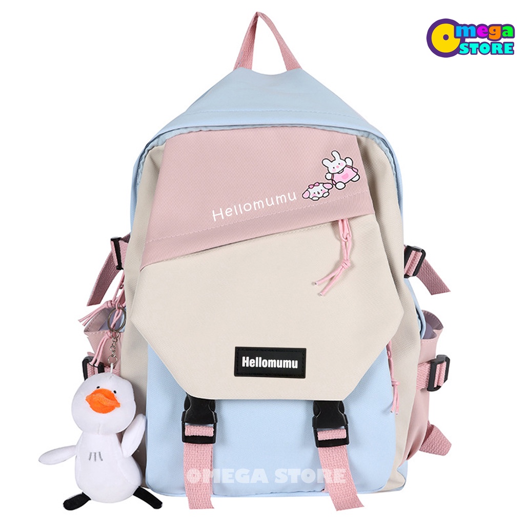 [O&amp;S] Tas Perempuan Korea Style Tas Wanita Tas Anak Sekolah Backpack Ransel Tas Punggung Wanita-OS182