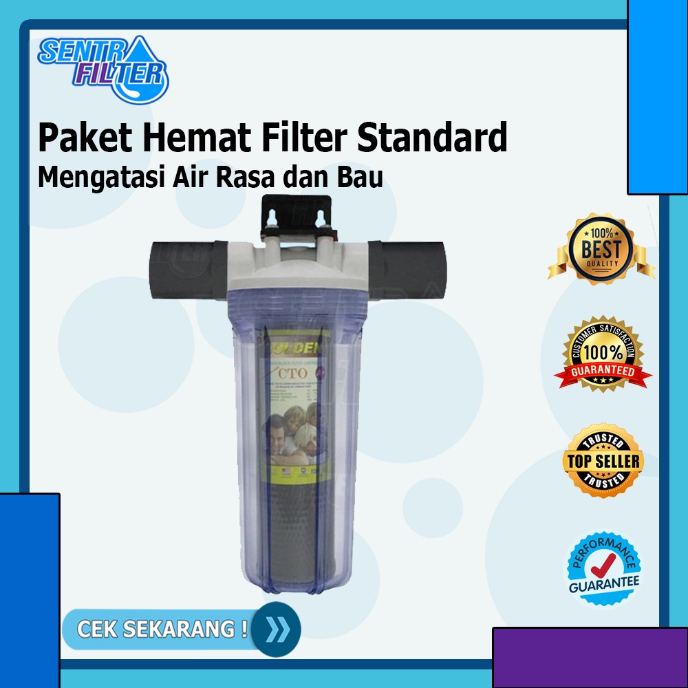 Jual Filter Air Paket Hemat Filter Air Standard Penghilang Rasa Dan Bau Shopee Indonesia