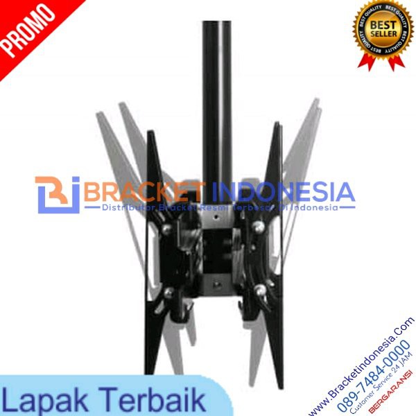 Bracket Plafon TV Hadap Depan Belakang 40 max 43 Inch Best Quality