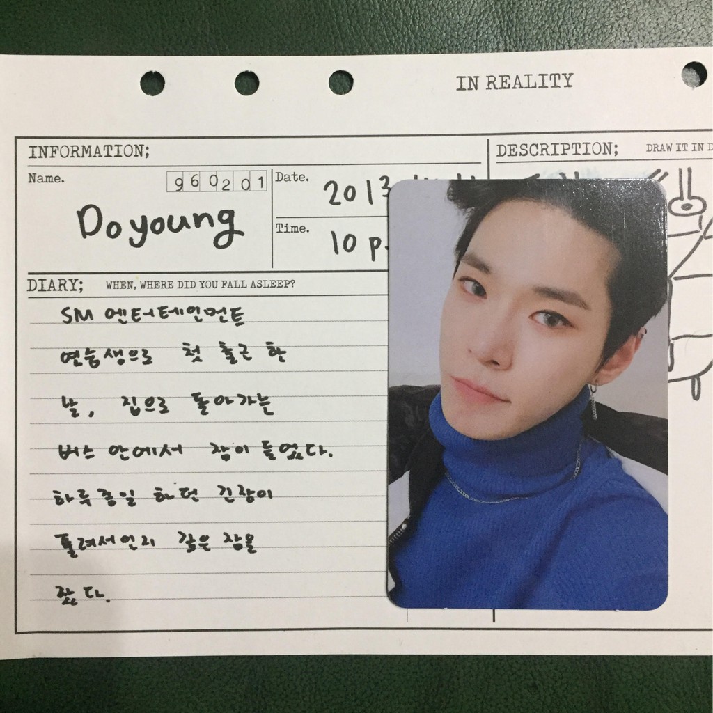 nct empathy doyoung diary photocard pc reality ver. (READY)