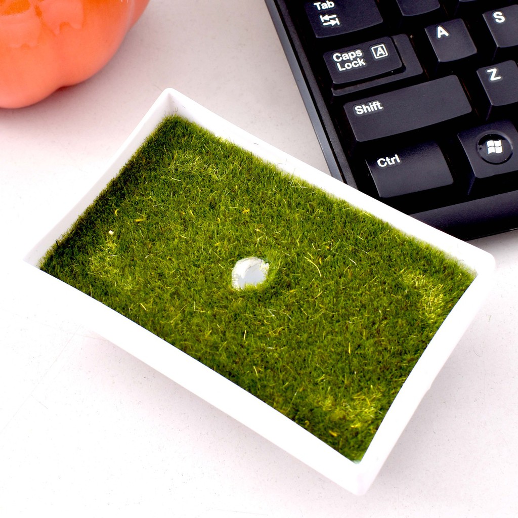 COD / TL88 POT BUNGA PLASTIK MODEL BULAT PETAK LOVE WARNA PUTIH P9991-6