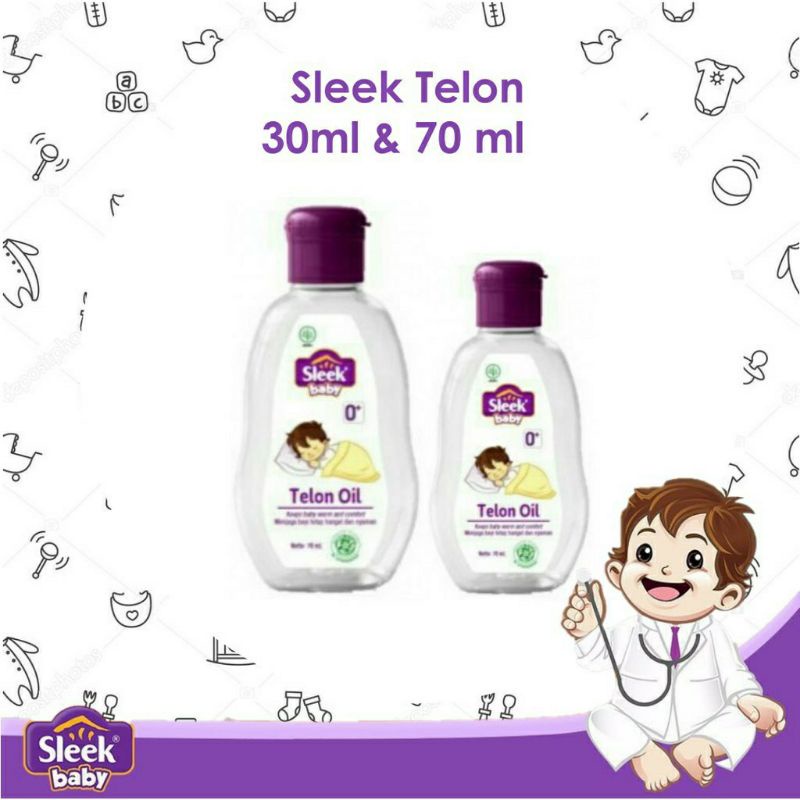 Minyak Telon Sleek Baby Telon oil 30ml / 70ml minyak telon Hangat untuk Bayi 30 70 ml