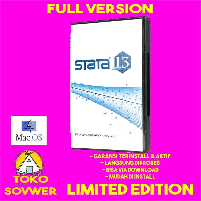 Stata 13 Mac Analisis Statistik FULL VERSION GARANSI AKTIF