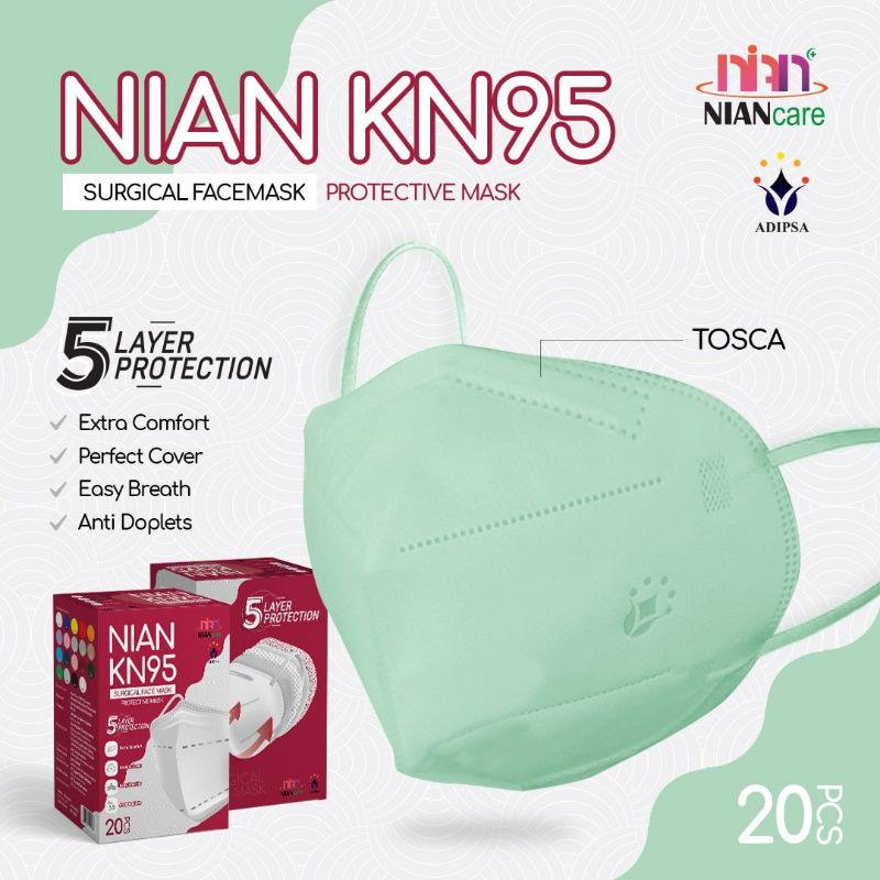 Masker Medis KN95 / Nian Care KN95 5 PLY isi 20 - TOSCA