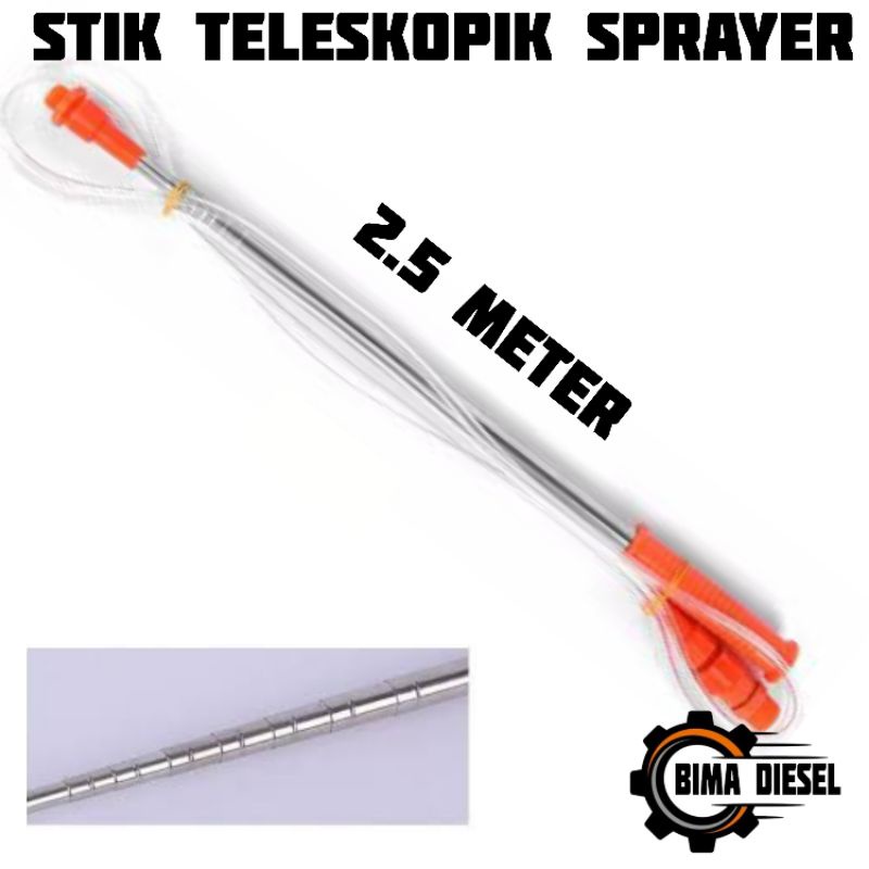Stik teleskopik sprayer panjang 2.5 meter Stik panjang sprayer elektrik stik semprotan hama