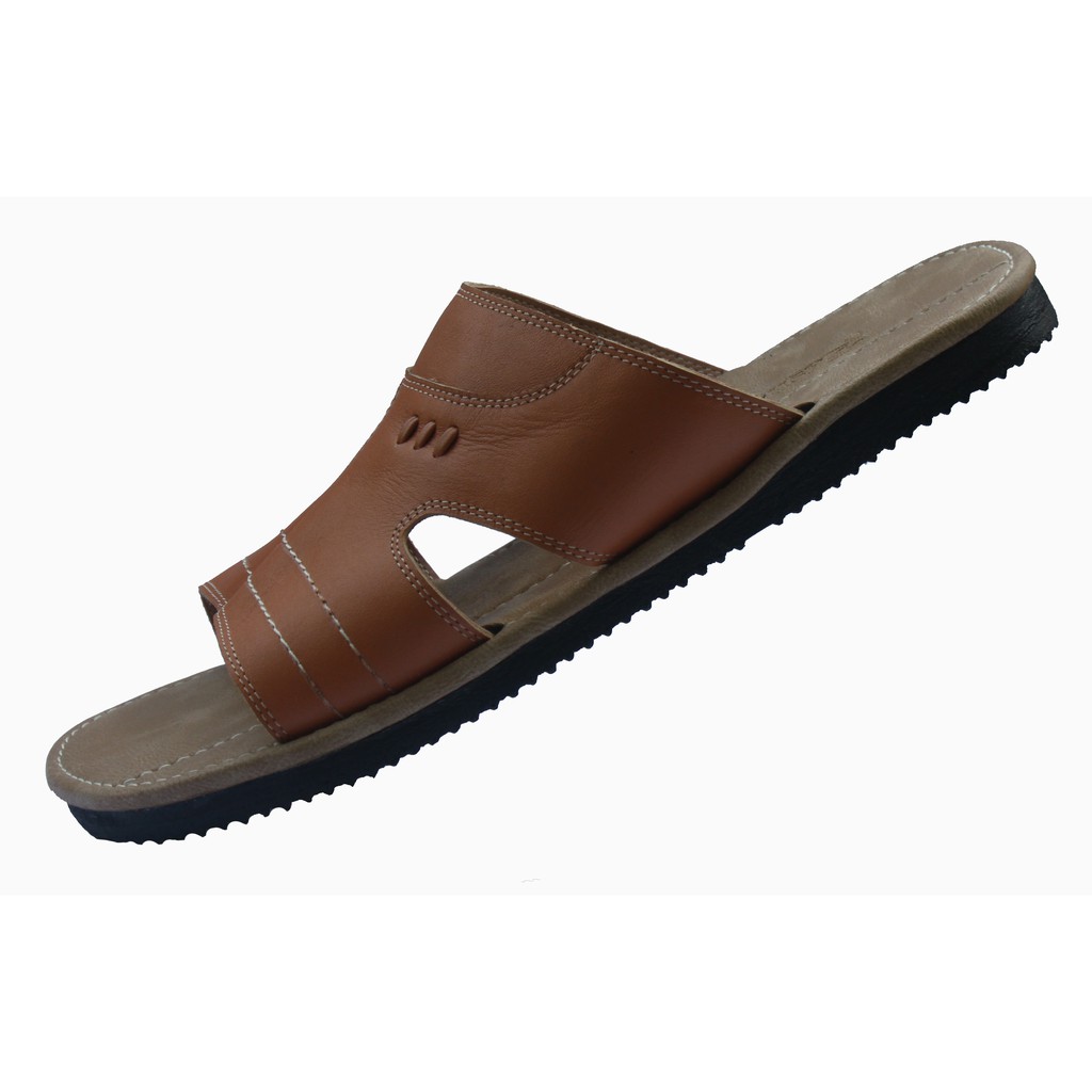 Sandal Slide Kokop Big Size Pria  Kulit Asli  Rasheda GR 41