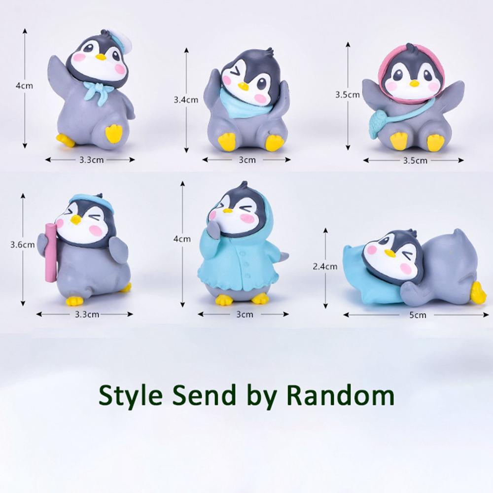 Patung Agustina Animal Fun Little Penguin Patung Kecil Figure Ornamen