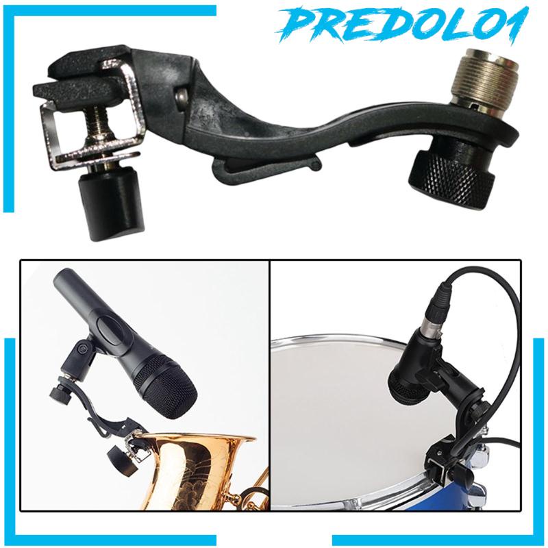 Drum Mic Clamp Clip On Drum Rim Adjustable Mount for Microphone Accessories