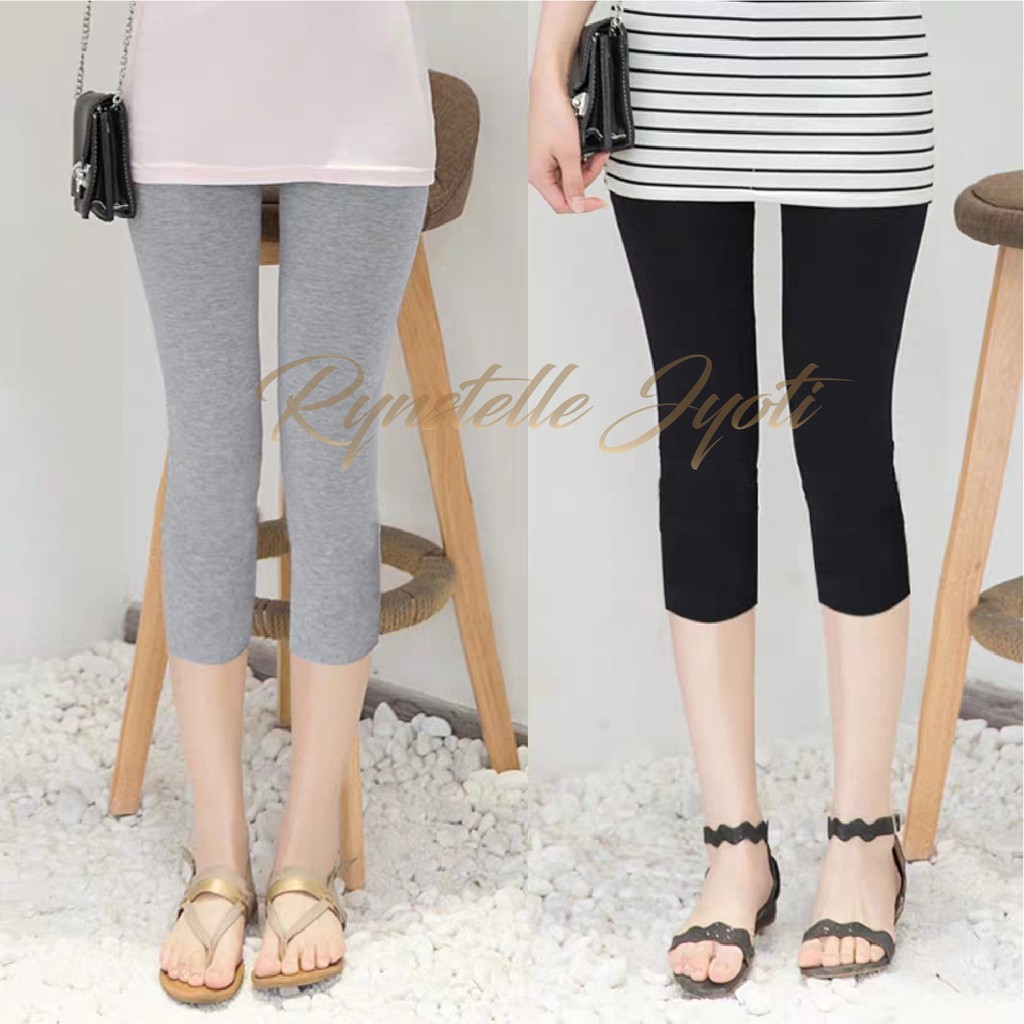 Legging Pendek Kaos Soft rayon Rynstelle