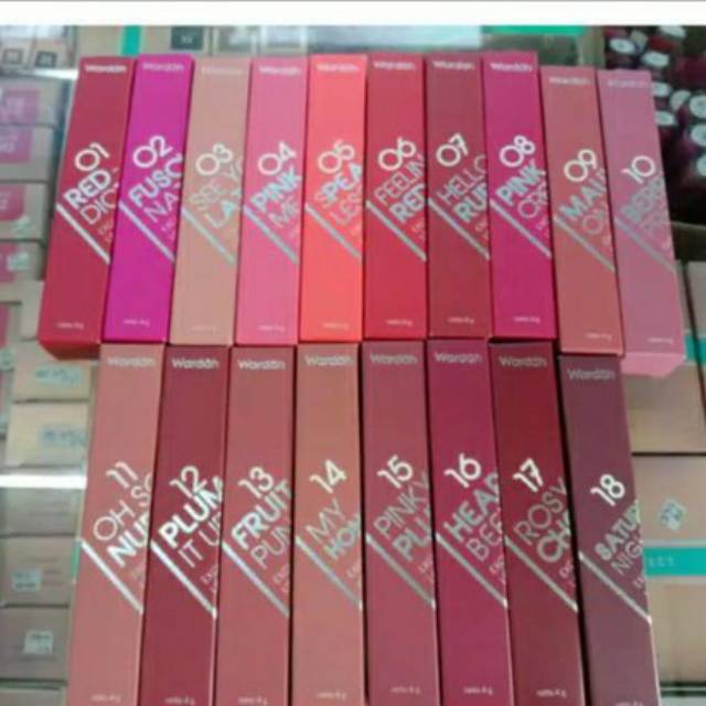 WARDAH exclusive lip cream mate 18 warna