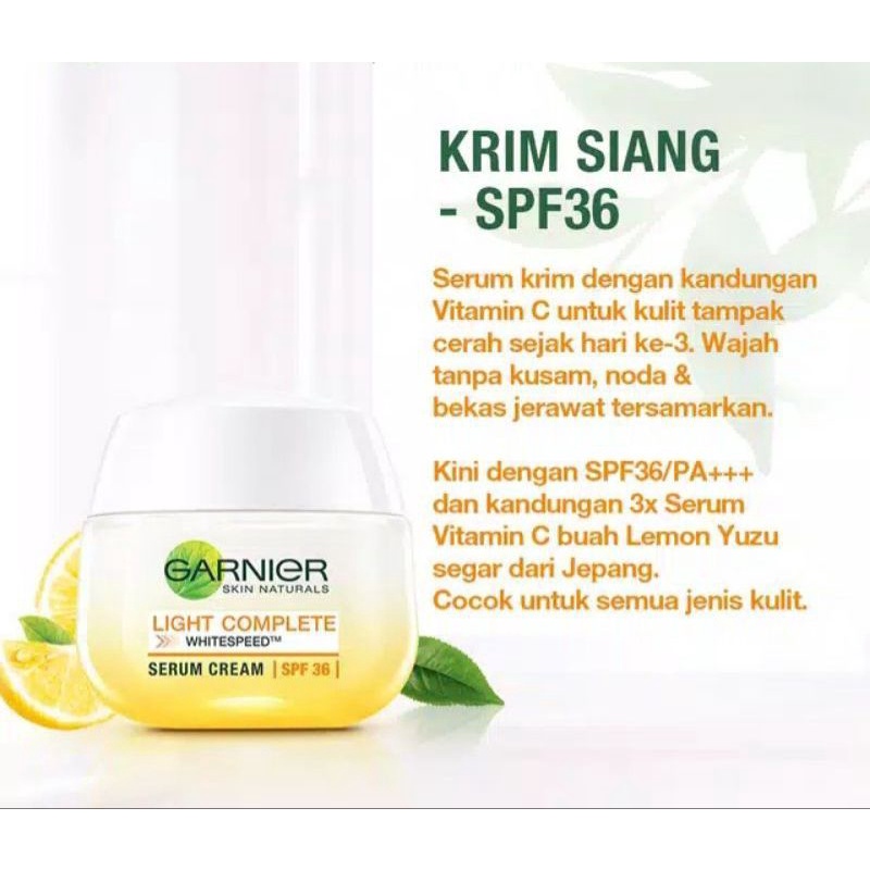 Garnier Bright Complate Cream 50ml /20ml