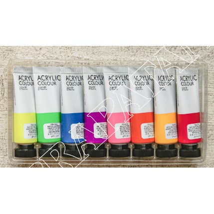 

Best Cat akrilik / Art Rangers Acrylic Colour neon colour set 8 colors 22 ml