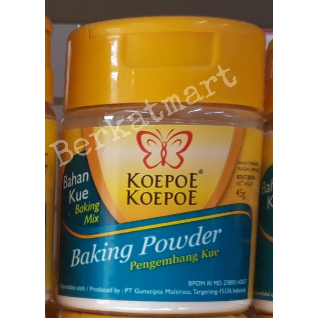 Baking Powder Koepoe koepoe pengembang kue 45 gr kupu kupu murah