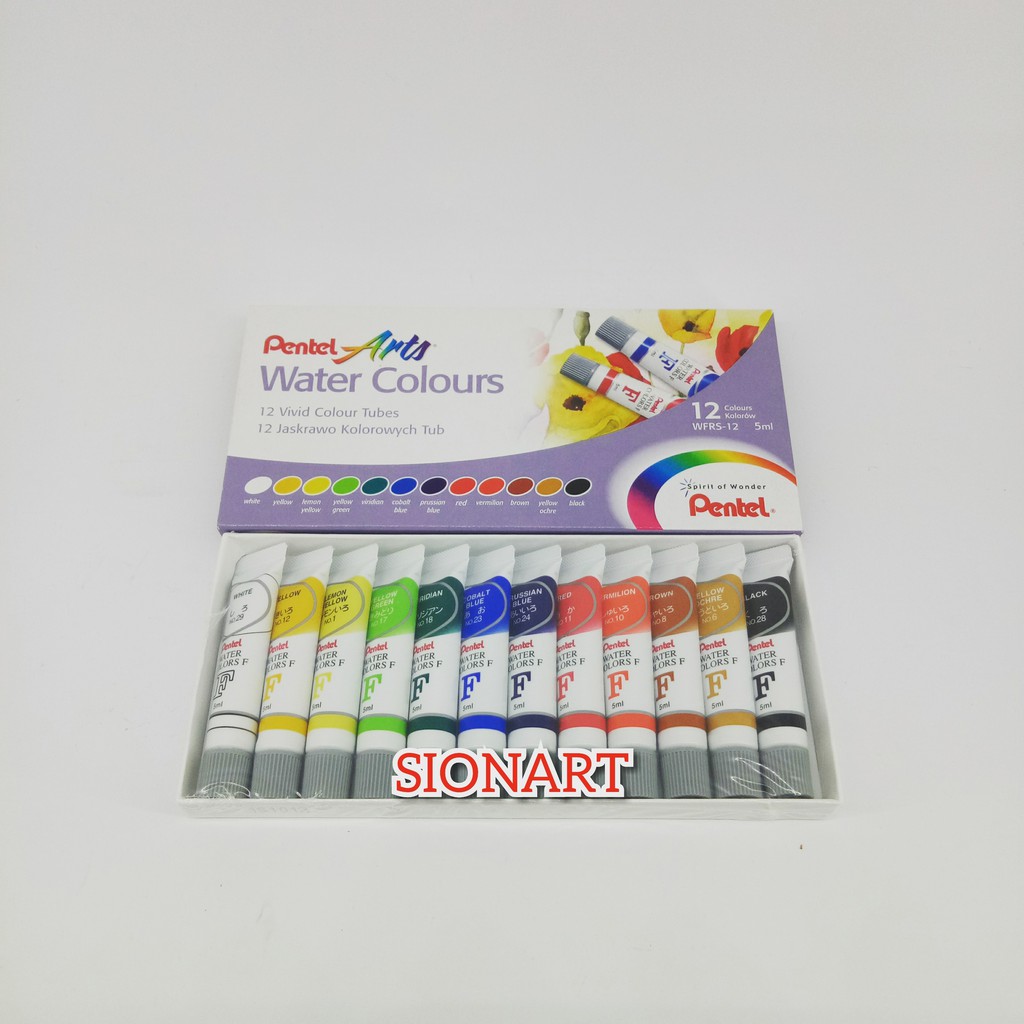 

Pentel Arts Water Colours 12 colours
